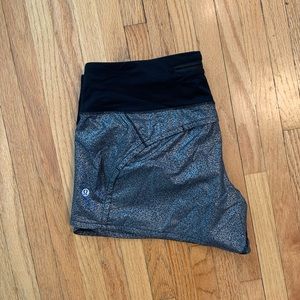 lululemon athletica Black and Gray Women's Shorts